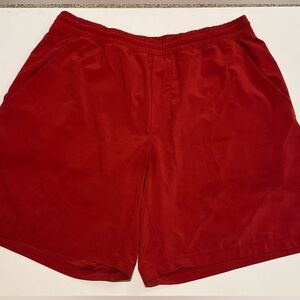 Men’s  Red Lululemon Shorts size XL great condition